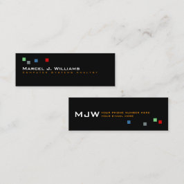 カラーカッコいいピクモダンセルの黒 スキニー名刺