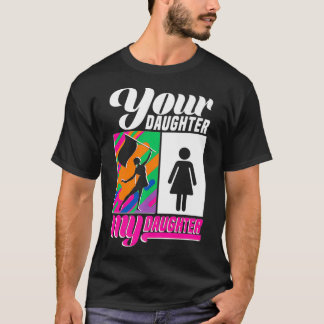 カラーガードあなたの娘の私の娘ガードママ Tシャツ