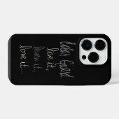 カラーガードに捧げる言葉 Live It, Learn It, Love It iPhoneケース (裏面横)