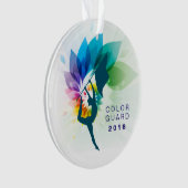 カラーガードのアクリルのオーナメント オーナメント (正面)