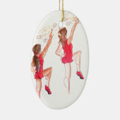 カラーガードのクリスマスのオーナメント セラミックオーナメント (右)