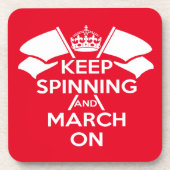 カラーガードの赤、ラブカラーガード コースター (正面)