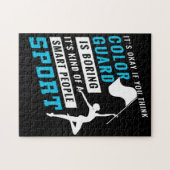 カラーガードは人々のスポーツ頭が切れるTsHi退屈である ジグソーパズル (横)