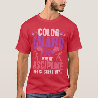 カラーガードは規律と創造性が融合する Tシャツ