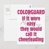 カラーガードもし:簡単... ポストカード (正面/裏面)