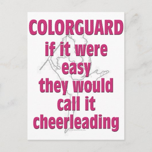 カラーガードもし:簡単... ポストカード (正面)