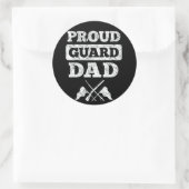 カラーガードガ誇りを持ったードパパ ラウンドシール (バッグ)