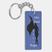 カラーガードキーチパーソナライズされたェーン キーホルダー (正面左)