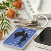 カラーガードキーチパーソナライズされたェーン キーホルダー (正面右)