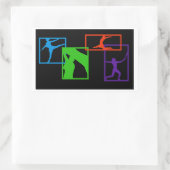 カラーガードコラージュ 長方形シール (バッグ)