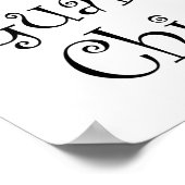 カラーガードシック文字 ポスター (角)