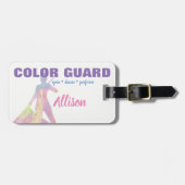カラーガードスピンダンス実行フラグ |荷物タグ ラゲッジタグ (正面横)