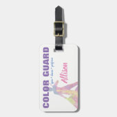 カラーガードスピンダンス実行フラグ |荷物タグ ラゲッジタグ (正面縦)