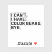 カラーガードバイギフトが無おもしろいい シール (シート)