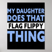 カラーガードパパ私の娘はそのフラグFlippyを行う ポスター (正面)