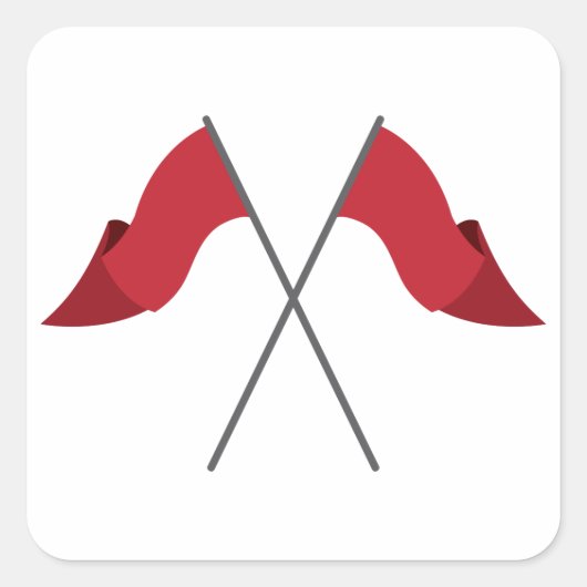 カラーガードフラグ スクエアシール (正面)