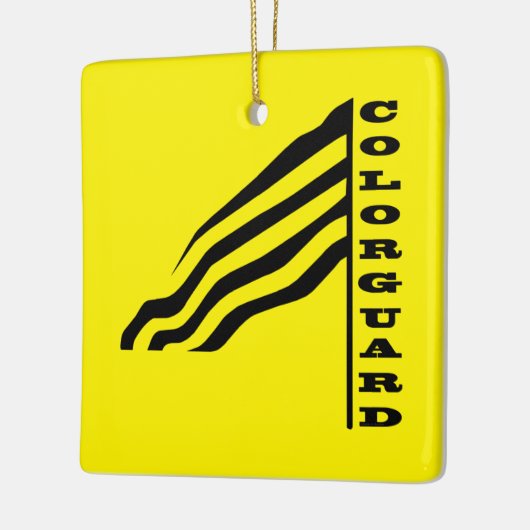 カラーガードフラッグセラミックオーナメント セラミックオーナメント (左)