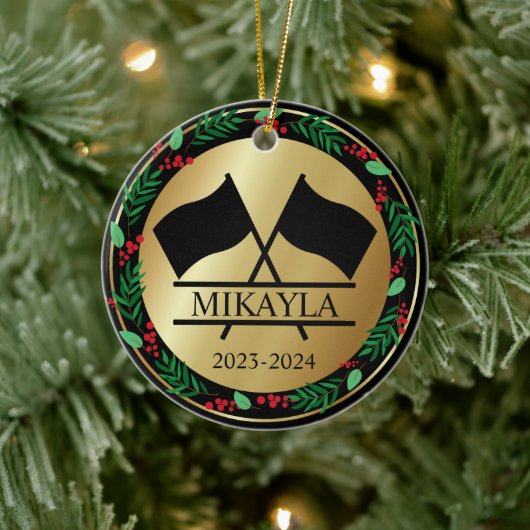 カラーガードマーチングバンドクリスマスオーナメント セラミックオーナメント (ツリー)