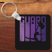 カラーガードマーチングバンドフラッグガールチアリーティングC キーホルダー (正面)