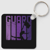 カラーガードマーチングバンドフラッグガールチアリーティングC キーホルダー (裏面)