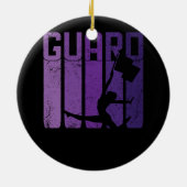 カラーガードマーチングバンドフラッグガールチアリーティングC セラミックオーナメント (裏面)