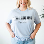 カラーガードマーチングバンドママカスタマイズ可能 Tシャツ