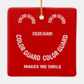 カラーガードメイクスマイルセラミックオーナメント セラミックオーナメント (裏面)