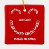 カラーガードメイクスマイルセラミックオーナメント セラミックオーナメント (正面)