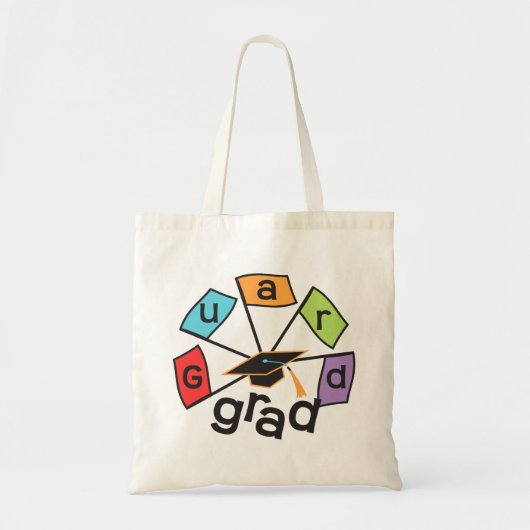 カラーガード卒業生 – 卒業フラカラフルグ トートバッグ (正面)