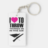 カラーガード引用文が空中に物を投げる キーホルダー (裏面)