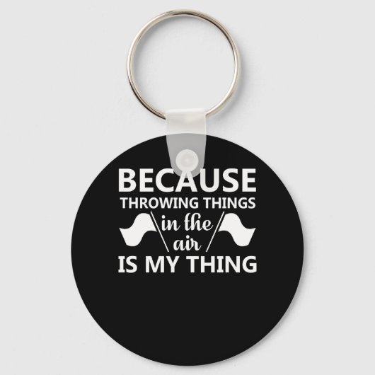 カラーガード投げ物の空気は事である キーホルダー (正面)