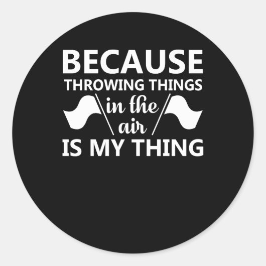 カラーガード投げ物の空気は事である ラウンドシール (正面)