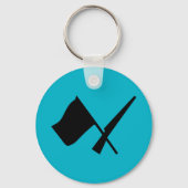 カラーガード旗およびライフル キーホルダー (正面)