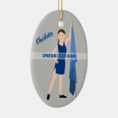 カラーガード茶組み（青） セラミックオーナメント (右)