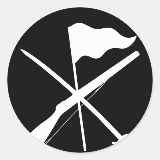 カラーガード装備用ライフル軍旗 ラウンドシール (正面)