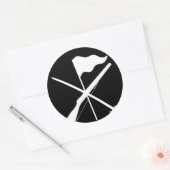 カラーガード装備用ライフル軍旗 ラウンドシール (封筒)