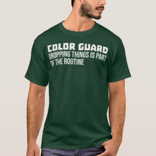 カラーガード マーチングバンド バトン サーベル 面白い カラー Tシャツ