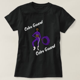 カラーガード Tシャツ パープル ホワイト