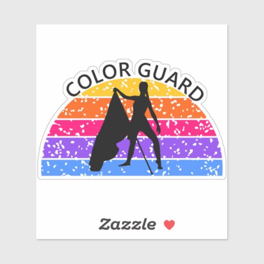 カラーガ動揺してードフラグ – 明るい シール (シート)