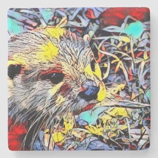 カラーキック – Otter ストーンコースター (正面)