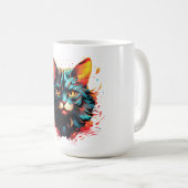 カラーキャット コーヒーマグカップ (正面右)