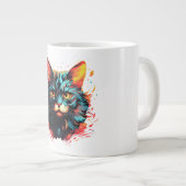 カラーキャット ジャンボコーヒーマグカップ (正面右)