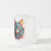 カラーキャット フロストグラスマグカップ (正面右)