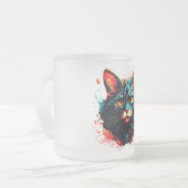 カラーキャット フロストグラスマグカップ (正面左)