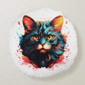 カラーキャット ラウンドクッション (裏面)