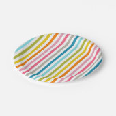 カラーキャンディストライプー ペーパープレート (アングル)
