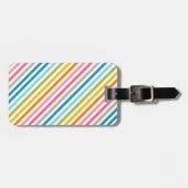 カラーキャンディストライプー ラゲッジタグ (正面横)