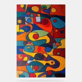 カラーキューブ1 カラフルキュービズム アクリルサイン