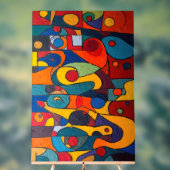 カラーキューブ1 カラフルキュービズム アクリルサイン (ニュートラル)