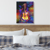 カラーギターアート絵を描の装飾 キャンバスプリント (インサイチュ (寝室))